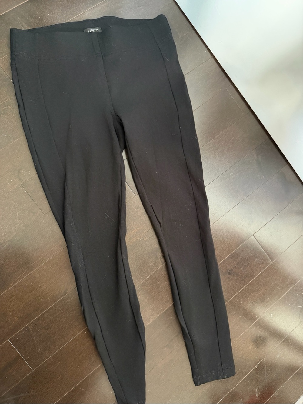 LOFT Black Ponte Leggings S